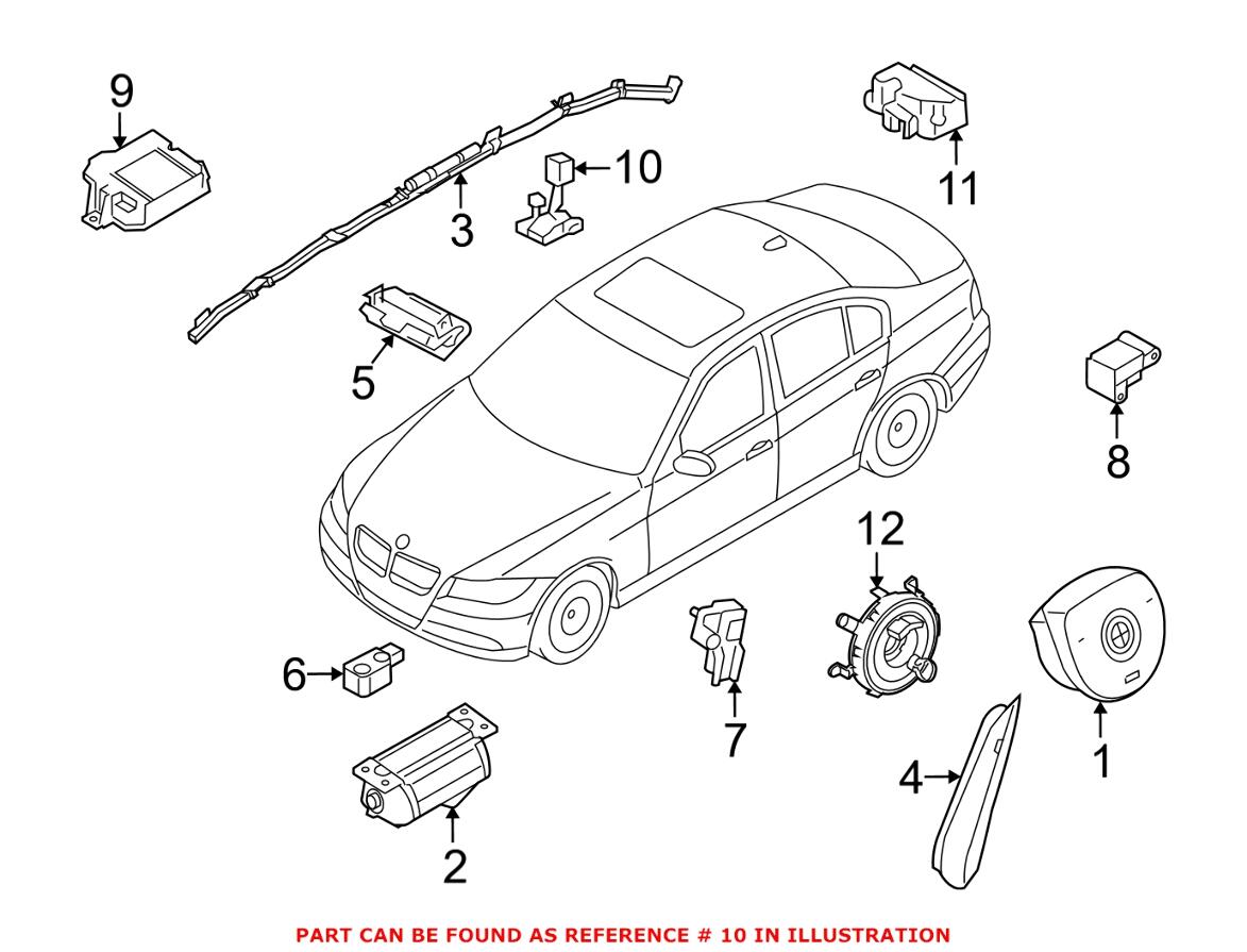 BMW Seat Occupancy Sensor - Front Driver Side 65779125897